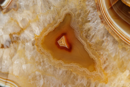 macro stone mineral agate on black background close upの写真素材