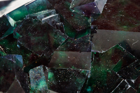Macro mineral stone Fluorite on a white background close-up