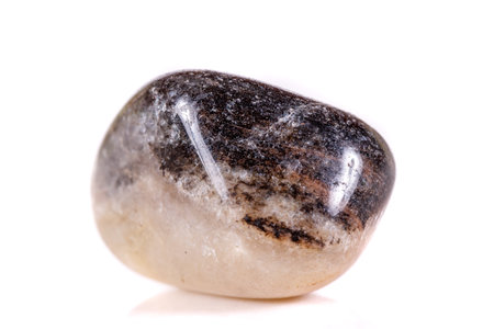 Macro mineral stone jasper on a white background close upの写真素材