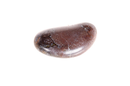 Macro mineral stone jasper on a white background close up