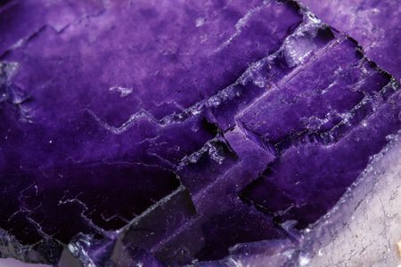 Macro mineral stone Fluorite on a white background close upの写真素材