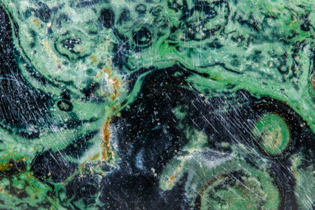 Macro mineral stone jasper kambaba on a white background close upの写真素材