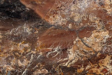macro stone mineral jasper on black background close up