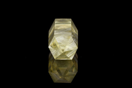 macro mineral stone yellow citrine