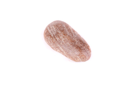 Macro mineral stone jasper on a white background close up