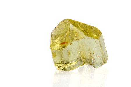 macro stone mineral apatite on a white background close-upの写真素材