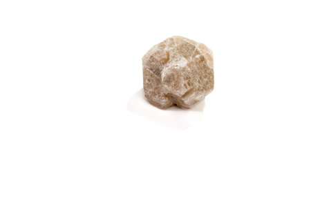 macro mineral stone Garnet, on a white background close upの写真素材