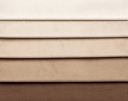 Different samples of velvet fabricの写真素材