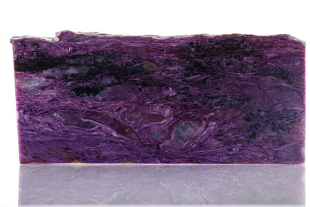 macro mineral stone Charoite on a white background close-upの写真素材