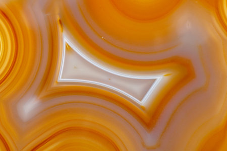 Macro stone Agate mineral on white background close up