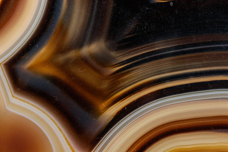 Macro stone Agate mineral on white background close up