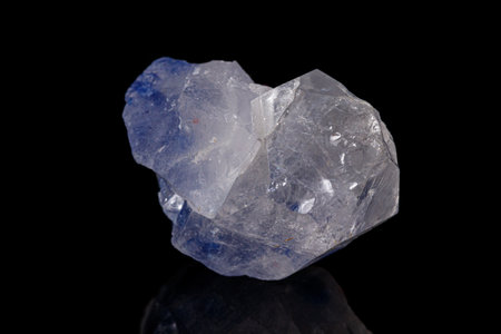Macro tourmaline mineral stone on black background close upの写真素材