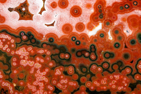Macro stone Jasper mineral on white background close up