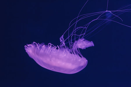 underwater photos of jellyfish chrysaora quinquecirrha jellyfish the Atlantic sea nettle close-up