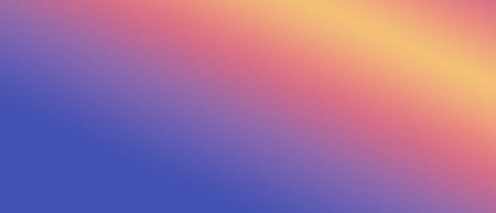 Sunset orange pink purple grainy background. Abstract noisy textured banner header design.
