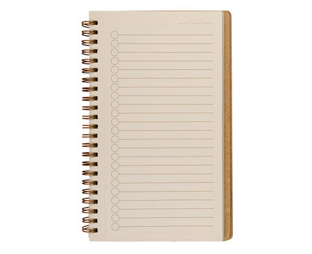 A lined notebook with spiral binding on an isolated white background, perfect for notes, education, and creative project layouts.の写真素材