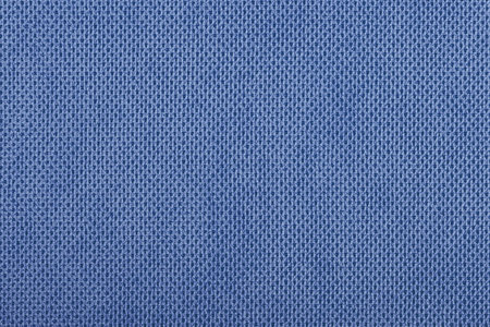 Blue fabric cotton texture. Textile background fabric close upの写真素材