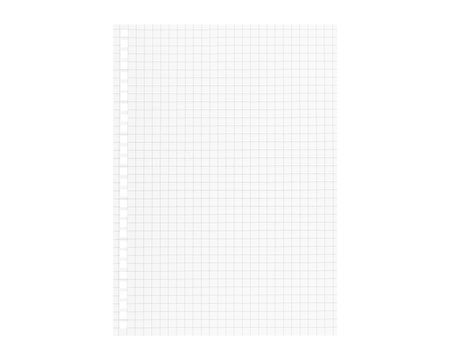 Spiral-bound checkered notebook on a clean white background, ideal for school supplies, study notes, and design project backgrounds.の写真素材