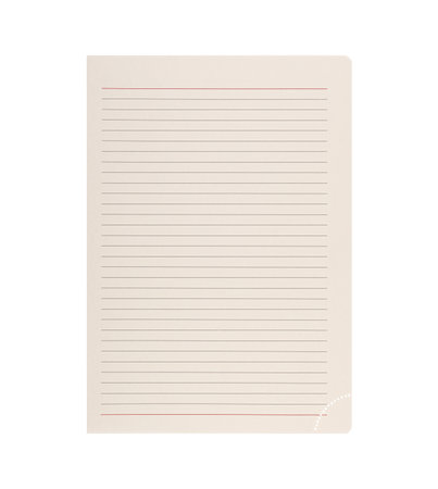 This lined paper sheet with red margins on a white background is crafted for educational purposes, ideal for writing notes, study plans, and school assignments. Its lined layout ensures neat organization, making it a practical tool for students and educators in various academic settings.の写真素材
