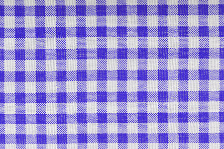 Purple, violet and white checkered, pattern, design, cotton fabric for sewing, texture background...