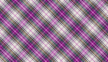 Authentic tartan wool texture in festive colors, blending Pink, green, and white. Great for upholstery, craft projects, vintage designs, or adding a warm touch to seasonal visuals.の写真素材