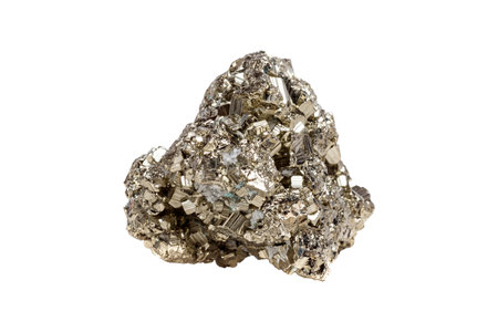 A radiant pyrite with an octahedral cut, featuring a shiny golden tone and precise facets. Perfect...