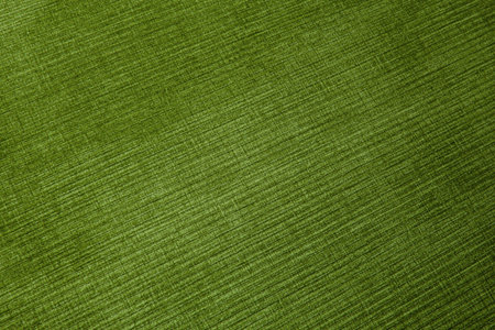 Textured corduroy furniture fabric in green colors close-upの写真素材