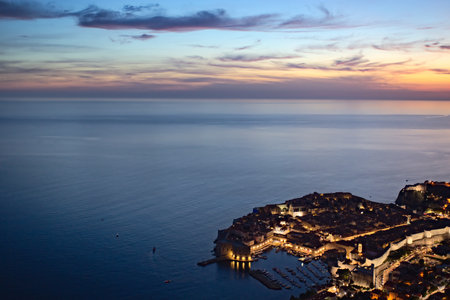 This view of Dubrovnik was taken on the way to Cable Car Panorama.の写真素材