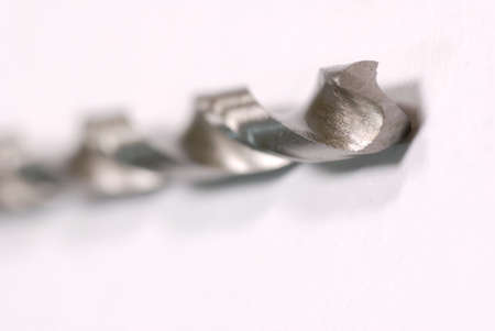 drill bit tip with shallow depth of fieldの写真素材