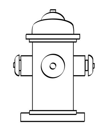 fire hydrant outline のイラスト素材
