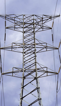 high voltage electrical tower
