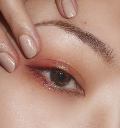 close up of eyesの写真素材