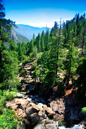 Cascade Falls, Yosemite National parkの写真素材