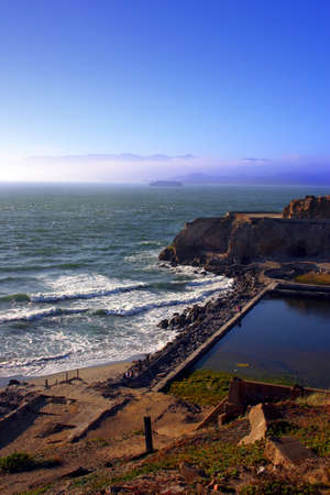 Ocean Beach is a beach that runs along the west coast of San Francisco, California, United States, at the Pacific Ocean
の写真素材