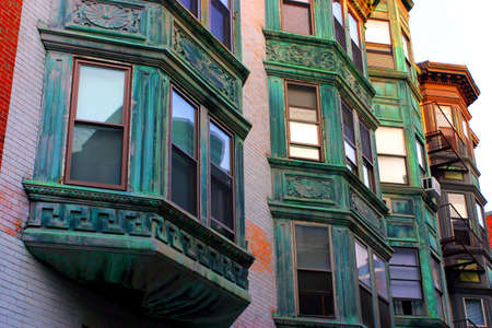 Beacon Hill is a wealthy neighborhood of Federal-style rowhouses, with some of the highest property values in the United States\r\nの写真素材