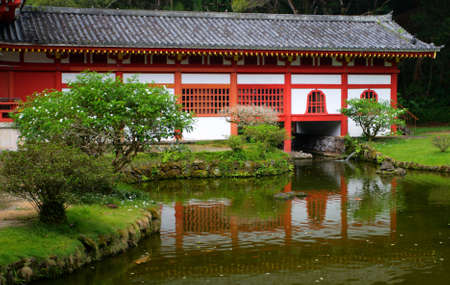 Byodo-In Temple, O'aho, Hawaiiの写真素材