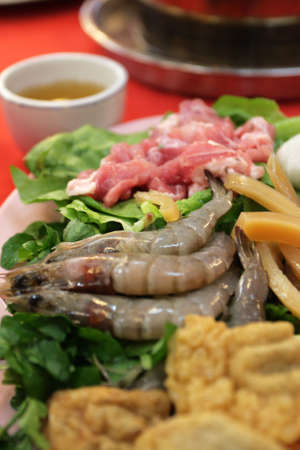 Traditional oriental charcoal steamboat 
の写真素材