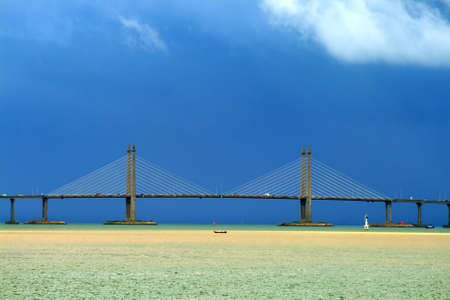 The Penang Bridge, Malaysia is the longest bridge in south east asia
の写真素材