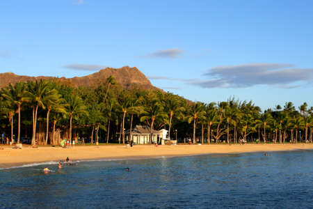 Stock image of Waikiki Beach, Honolulu, Oahu, Hawaii

