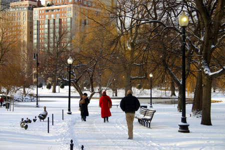 Stock image of a snowing winter at Boston, Massachusetts, USA

のeditorial素材