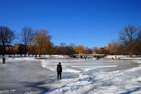 Stock image of a snowing winter at Boston, Massachusetts, USA
のeditorial素材