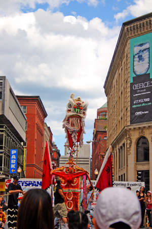 Lion dance in Chinatown, Boston during Chinese New Year celebration
のeditorial素材