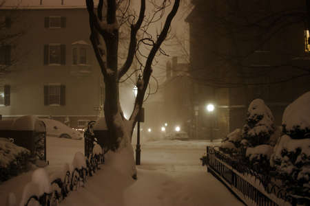 Stock image of a snowing winter at Boston, Massachusetts, USA

のeditorial素材