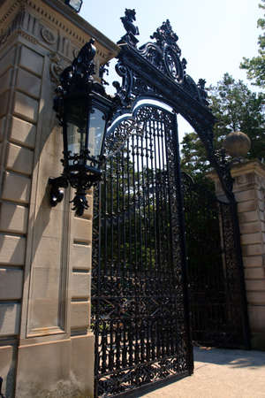 Breakers, built by Cornelius Vanderbilt of the Gilded Age, as seen on the Cliff Walk, Cliffside Mansions of Newport Rhode Island 
のeditorial素材