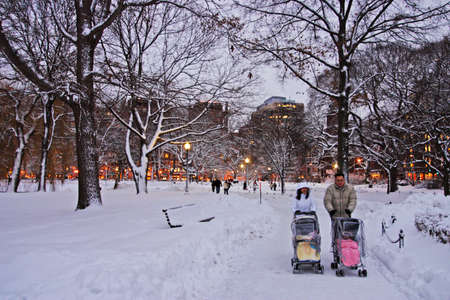 Stock image of a snowing winter at Boston, Massachusetts, USA
のeditorial素材