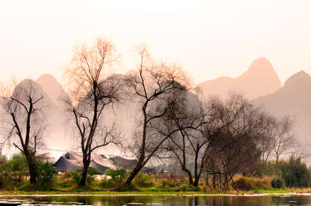 Landscape in Yangshuo Guilin, China 
の写真素材