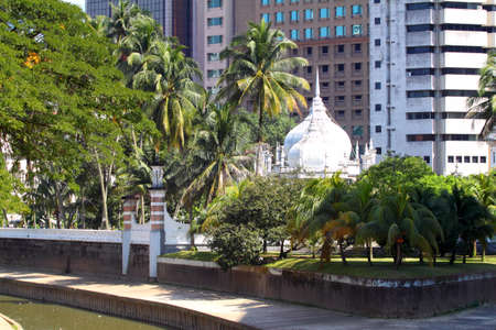 Historic mosque, Masjid Jamek at Kuala Lumpur, Malaysia 
のeditorial素材