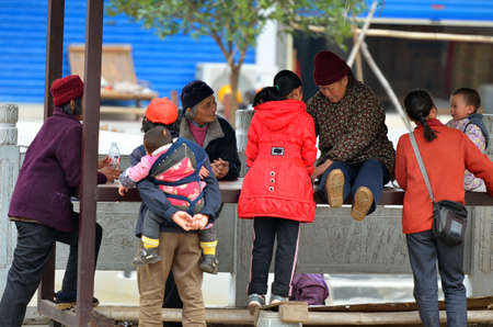 Landscape in Yangshuo Guilin, China 
のeditorial素材