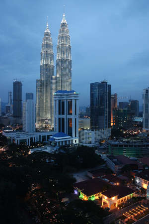 Petronas Towers,also known as Menara Petronas is the tallest buildings in the world from 1998 to 2004のeditorial素材