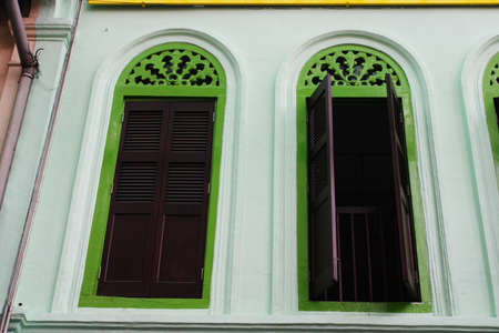 Petaling Street is a long market which specialises in counterfeit clothes, watches and shoes. Famous tourist attractionの写真素材